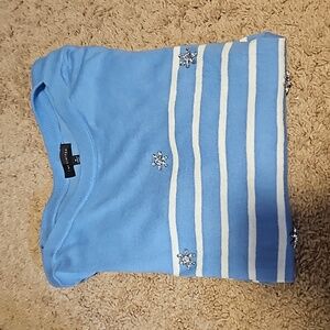 The Limited Blue Striped Women's Top